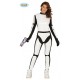 COSTUME CARNEVALE SPAZIO SOLDATO STORMTROOPERS DONNA VESTITO SPANDEX ELASTICIZZ. TAGLIA UN C. 84528 GUIRCA 8434077845288