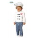 VESTITO CARNEVALE CUOCO BABY 12/24 MESI COSTUME COMPLETO DI CAPPELLO CAMICIA E PANTALONI COD.83307 GUIRCA 8434077833070