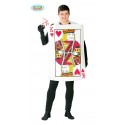 COSTUME CARNEVALE RE DI CUORI ALICE VESTITO TAGLIA UNICA SOLO CASACCA CON CARTA COD 80769 GUIRCA 8434077807699