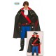 COSTUME CARNEVALE CORSARO CAPITAN HARLOCK VESTITO COMPLETO DI MANTELLO/CAMICIA E FASCIA/CINTURA/PANTALONE C.84383 GUIRCA