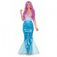 COSTUME CARNEVALE SIRENA ADULTA TAGLIA M VESTITO COMPLETO DI TOP PAILLETTES E GONNA LUNGA COD 84583 GUIRCA 8434077845837