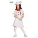 COSTUME CARNEVALE CUOCA BABY 7/9 ANNI VESTITO COMPLETO DI CAPPELLO E FOULARD COD 85950 GUIRCA 8434077859506