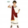 COSTUME VESTITO CARNEVALE SENATORE ROMANO IMPERATORE BABY 7/9 ANNI TUNICA CON MANTELLO COD 85883 GUIRCA 8434077858837