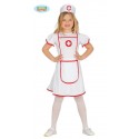 COSTUME CARNEVALE CROCEROSSINA BABY INFERMIERA 5/6 ANNI VESTITO CON CUFFIA 100%POLIESTER COD 85946 GUIRCA 8434077859469