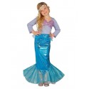 COSTUME CARNEVALE SIRENA BAMBINA 7/9 ANNI VESTITO COMPLETO DI CAMICIA E GONNA 100%POLIEST.COD85834 GUIRCA 8434077858349