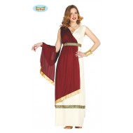 COSTUME CARNEVALE DONNA EPOCA ROMANA TAGLIA UNICA VESTITO COMPLETO DI CINTURA COD 80853 GUIRCA 8434077808535