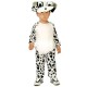 COSTUME CARNEVALE E FESTE A TEMA DALMATA BABY 1/12 MESI COMPLETO DI 2 PEZZI TUTA E CAPPELLO 100%POLIESTER TOP QUALITY