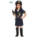 COSTUME CARNEVALE POLIZIOTTA BABY 7/9 ANNI VESTITO COMPLETO PISTOLA/MANETTE/CAPPELLO/CINTURA C.85702 GUIRCA8434077857021