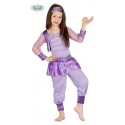 COSTUME CARNEVALE BALLERINA ORIENTALE 3/4 ANNI VESTITO COMPLETO DI FASCIA CAPELLI/CAMICETTA E PANTALONI COD 85955 GUIRCA