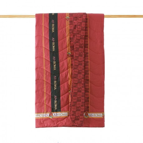 COPRILETTO TRAPUNTATO 1 PIAZZA E MEZZA AS ROMA PRODOTTO UFFICIALE220X270CM ESTERNO 100%COTONE IMBOTTITURA POLIESTER
