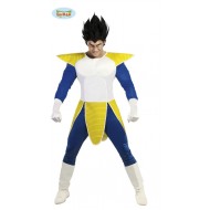 COSTUME CARNEVALE VEGETA DRAGON BALL ADULTO TAGLIA UN VESTITO COMPLETO TUTA E PARRUCCA COD 80734 GUIRCA 8434077807347