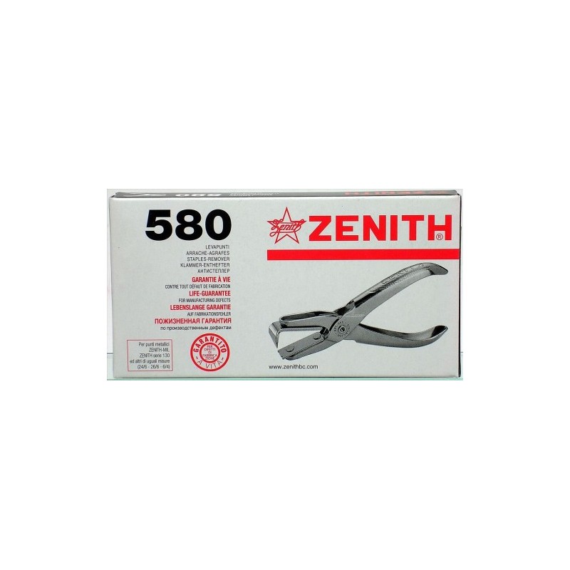 Levapunti Zenith 580 in Acciaio a Pinza per Punti Metallici