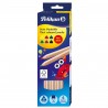 BLISTER 6 MATITONI COLORATI MINA DA 5MM SOFT COLORI INTENSI E BRILLANTI STESURA MORBIDA PELIKAN GERMANY
