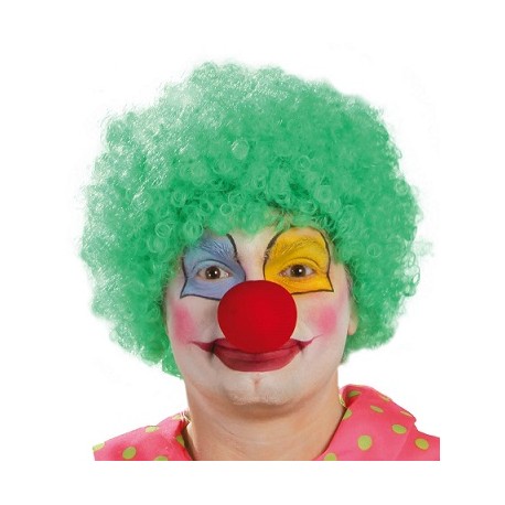 PARRUCCA CLOWN RICCI VERDE PER TRAVESTIMENTI DI CARNEVALE FESTE E PARTY VARI GUIRCA WIG COD 4162 8434077041628