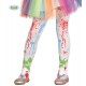 COLLANT CLOWN BAMBINA BIANCO FANTASIA PITTURA PER TRAVESTIMENTI DI CARNEVALE E FESTE A TEMA C.18656 GUIRCA 8434077186565