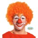 PARRUCCA CLOWN RICCI ARANCIONE PER TRAVESTIMENTI DI CARNEVALE FESTE E PARTY VARI GUIRCA WIG COD4157 8434077041574