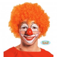 PARRUCCA CLOWN RICCI ARANCIONE PER TRAVESTIMENTI DI CARNEVALE FESTE E PARTY VARI GUIRCA WIG COD4157 8434077041574