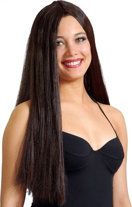 parrucca capelli lunghi neri