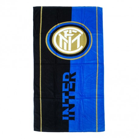 TELO MARE FC INTERNAZIONALE ORIGINALE 90X170 CM SPUGNA 100% COTONE IDEALE PER PISCINA E PALESTRA PRODOTTO UFFICIALE