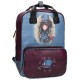 ZAINO BORSA SCUOLA LAVORO E DA VIAGGIO CON PORTA PC THE HATTER GORJUSS SANTORO LONDON ORIGINAL 29X40X13CM IN SIMILPELLE