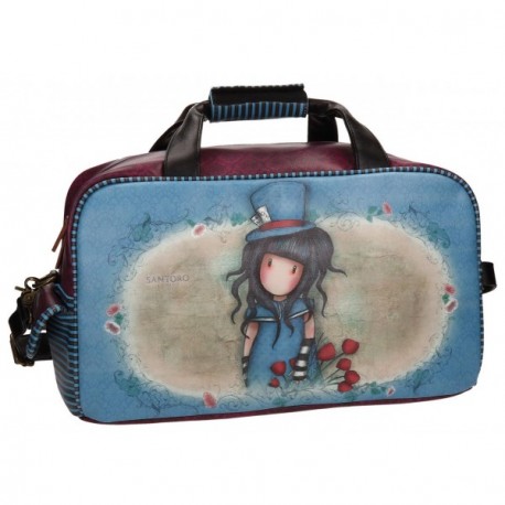 BORSA DA VIAGGIO CON TRACOLLA THE HATTER GORJUSS SANTORO LONDON ORIGINAL 45X25X25CM IDEALE PER PALESTRA E PISCINA