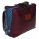 BUSTINA GRANDE 2 ZIP BEAUTY DA VIAGGIO MULTI TASCHE THE HATTER GORJUSS SANTORO LONDON ORIGINAL 27X17,7X10CM SIMILPELLE