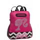 ZAINETTO BORSA BARBIE MATTEL ORIGINAL IN SIMILPELLE 31X35X12CM CON TASCHETTA ANTERIORE E APPLICAZIONI A RILIEVO AGENTO