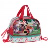 BORSA CESTINO TERMICO CON TRACOLLA MINNIE STRAWBERRY JAM DISNEY ORIGINAL FLOMEMADE 24X14X10CM.70%POLIESTERE 30%PVC