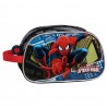 NECESER BUSTINA SCUOLA/BEAUTY DA VIAGGIO 1 ZIP SPIDERMAN BLUE CITY MARVEL ORIGINAL 26X16X12CM. COD.2454451-POLIEST/PVC.