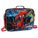 CARTELLA CON TRACOLLA 1 CERNIERA SPIDERMAN MARVEL ORIGINAL 32X28X7CM 70%POLIESTER 30%PVC DISEGNO A RILIEVO