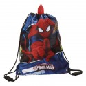 SACCA CON SPALLACCI SPIDERMAN BLUE CITY ULTIMATE MARVEL ORIGINAL 30X40CM.100%POLIESTERE COD.2453851-8435306290954