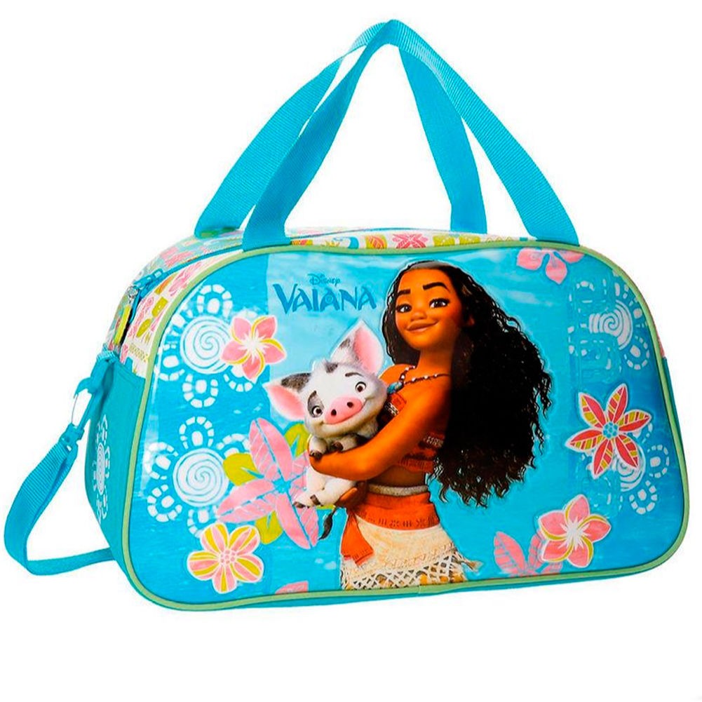 BORSA DA VIAGGIO E TEMPO LIBERO OCEANIA PRINCIPESSA VAIANA DISNEY ORIGINAL  41X24X23CM DISEGNO A RILIEVO PVC POLIESTER - Parole e Pensieri