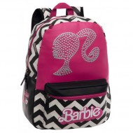 ZAINO SCUOLA E TEMPO LIBERO BARBIE MATTEL ORIGINAL ADATTABILE 42 CM.32X42X12CM IN SIMILPELLE CON APPLICAZIONI A RILIEVO
