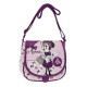 TRACOLLA CON PATTINA E TASCA CON ZIP 23X20,5X8,5CM MINNIE GLAM DISNEY ORIGINALE IN SIMILPELLE DISEGNI RILIEVO C.3295451