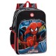 ZAINO SCUOLA ORGANIZZATO 2 ZIP + TASCA CON ZIP SPIDERMAN MARVEL ORIGINAL 30X40X13CM INNESTO X CARRELLINO PORTA ZAINO