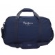 BORSA GRANDE CON TRACOLLA DA VIAGGIO PALESTRA E PISCINA PEPE JEANS LONDON ORIGINAL BLU 30X50X29CM.100% POLIETER