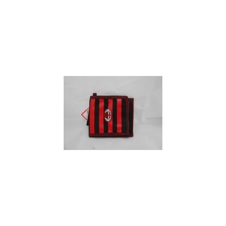 PORTAFOGLIO A STRAPPO AC MILAN ROSSONERO 1 ZIP INTERNA. MIS11X13CM.CHIUSO/11X37CM.APERTO