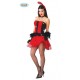 COSTUME CARNEVALE CAN CAN ADULTA TAGLIA UNICA VESTITO COMPLETO DI DIADEMA PER FESTE E TRAVESTIMENTI VARI COD 80486