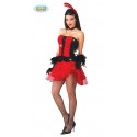 COSTUME CARNEVALE CAN CAN ADULTA TAGLIA UNICA VESTITO COMPLETO DI DIADEMA PER FESTE E TRAVESTIMENTI VARI COD 80486