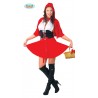 COSTUME CARNEVALE CAPUCCETTO ROSSO ADULTA TAGLIA M VESTITO COMPLETO DI CAPUCCIO PER TRAVESTIMENTI 100%POLIESTER C.80492