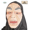 MASCHERA HORROR CON CAPUCCIO PER TRAVESTIMENTI DI HALLOWEEN CARNEVALE E FESTE VARIE A TEMA TOP QUALITY GUIRCA COD 2353