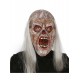 MASCHERA HORROR ZOMBIE IN LATTICE CAPELLI BIANCHI LUNGHI PER TRAVESTIMENTI CARNEVALE HALLOWEEN E FESTE A TEMA NIGHTMAR