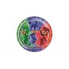 CONFEZIONE 8 PIATTI IN PLASTICA 19,5CM PJMASKS I SUPER PIGIAMINI ORIGINALI PER FESTE DI COMPLEANNO E PARTY VARI