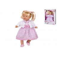 BAMBOLA CARLA 40CM CON VESTITO CAPELLI BIONDI OCCHI AZZURRI TOP QUALITY ROSA TOYS 4305 CON SCATOLA MADE IN ESPANA