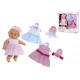 BAMBOLA BIONDA LARA 30CM DA COLLEZZIONE CON VESTITINO +2 RICAMBI OCCHI AZZURRI TOP QUALITY ROSA TOYS 3053 MADE IN ESPANA