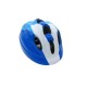 CASCO DA BICICLETTA BAMBINO COLORE BLU AZZURRO BIANCO 205 GR MISURA S 48/52CM REGOLABILE COD 904