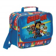 CESTINO TERMICO ASILO E VIAGGIO CON TRACOLLINA PAW PATROL NICKELODEON 22X17X7CM.70%MICROFIB 30%PVC