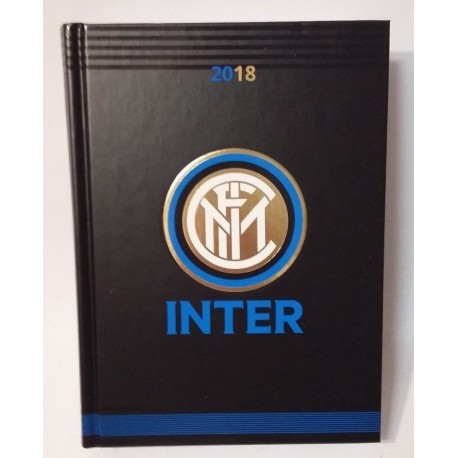 DIARIO AGENDA 16 MESI FC INTERNAZIONALE 2018 ORIGINAL COPERT. RIGIDA MEDIUM 13X17CM.NERA PRODOTTO UFFICIALE PANINI ITALY