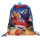 ZAINO A SACCA CON SPALLACCI SUPER WINGS ORIGINAL 27X34CM POLIESTER IDEALE PER SCUOLA VIAGGIO E PALESTRA