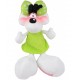 PELUCHE DIDDLINA BIANCO CON VESTITO VERDE E FIOCCO A POIS 32CM NUOVO DIDDL ORIGINAL UNITED LABELS AG GERMANY